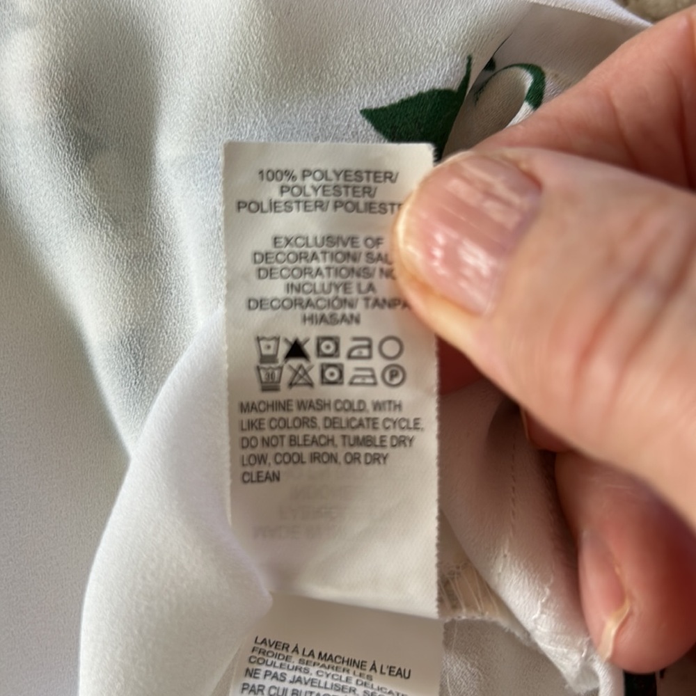 Lucky Brand Top white and pink sleeveless shear top size XL - Picture 6 of 6
